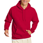 Unisex Ecosmart 5050 Pullover Hooded Sweatshirt - WHITE - S(D0102H7MEKP)