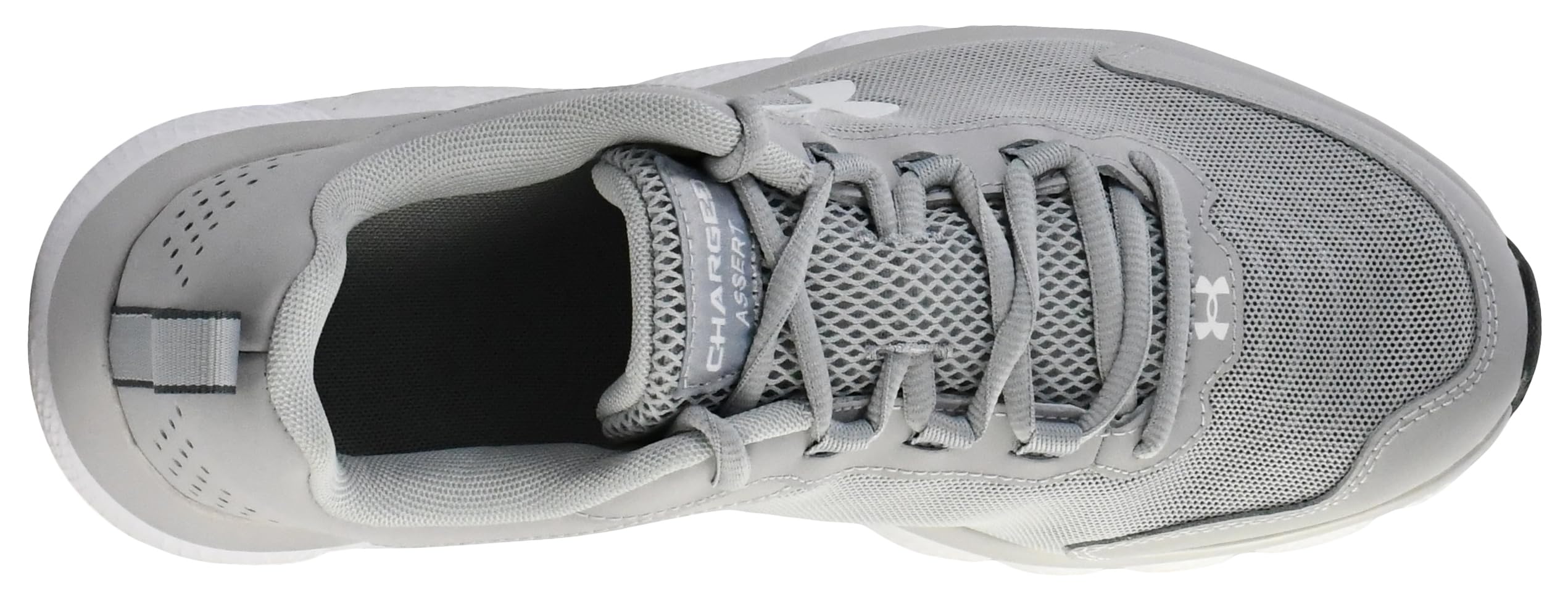 Under Armour Men's Charged Assert 9, Mod Gray (101)/White, 10 M US