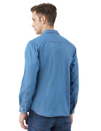 INKD Mens Lightweight Denim Shirt