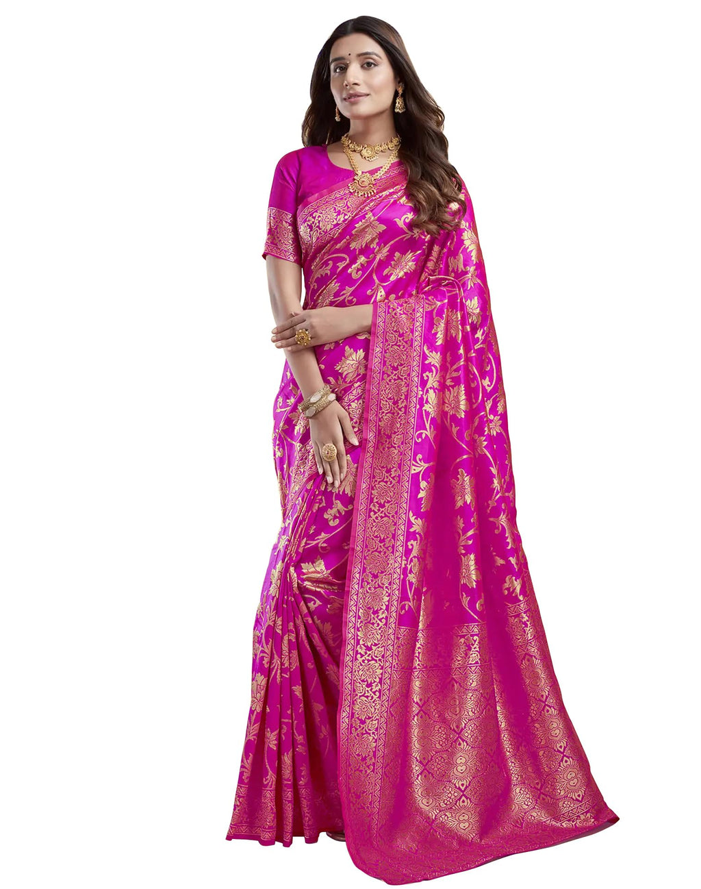 Sugathari Womens Banarasi Saree Pure Kanjivaram Silk Saree Soft new ladies 2023 Design Wear Pattu Sarees Latest Cotton Party Sa