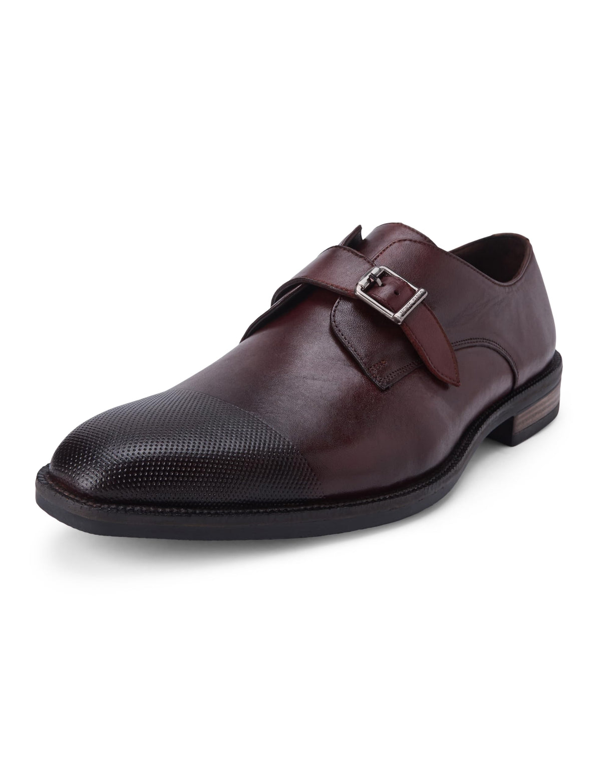 Monte Carlo Men Cherry Elastic Leather Formal Monks  2018301FW28 8