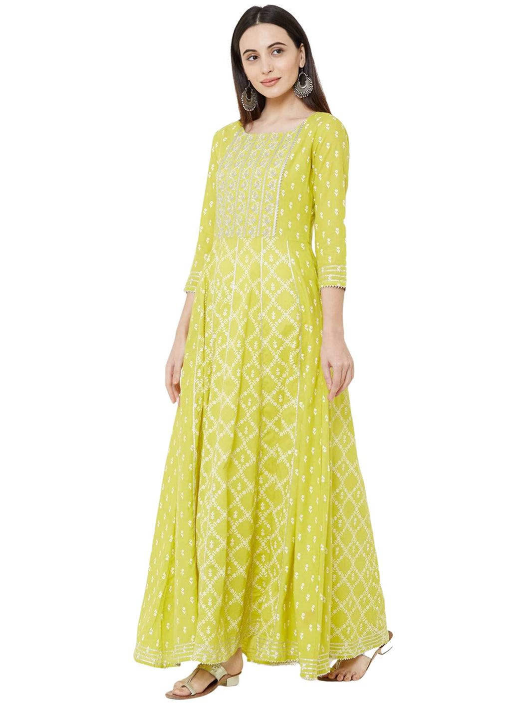 Rytras Women'S Rayon Embroidery Anarkali Kurti