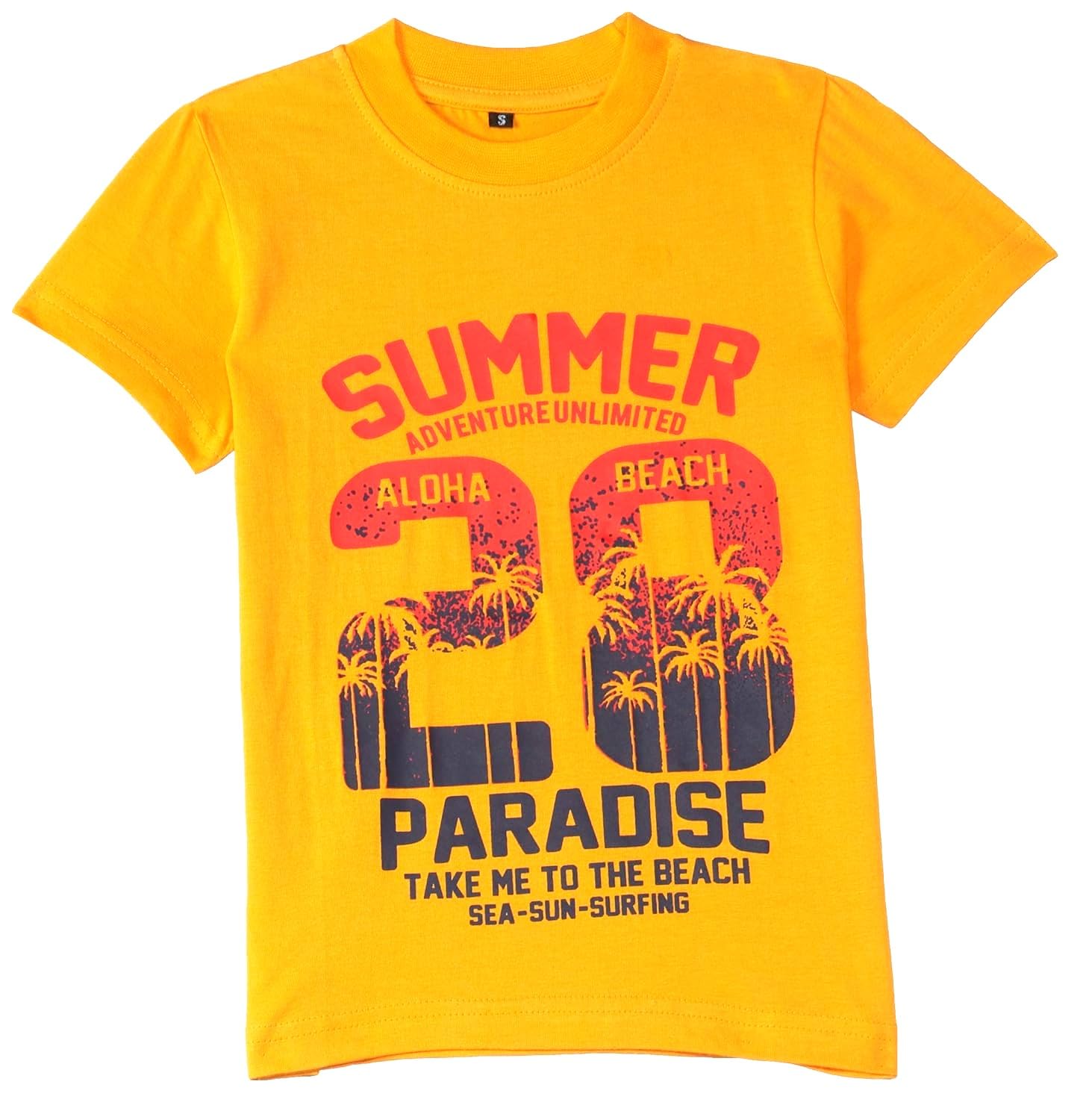 T2F Boys Cotton Printed Regular Fit T-Shirt (Pack 0f 5)