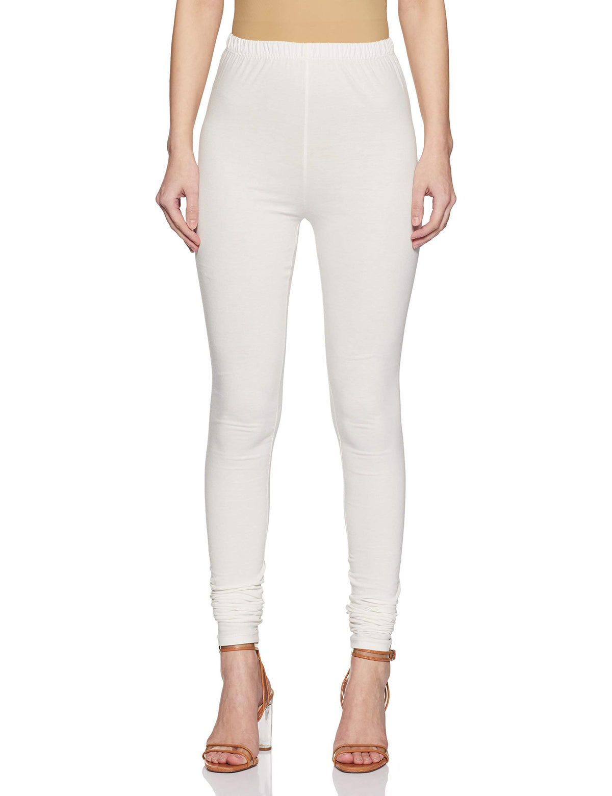 Aurelia Womens Loose Fit Cotton Churidar Bottoms (19CRA60024-600197_White_Small_White_S)