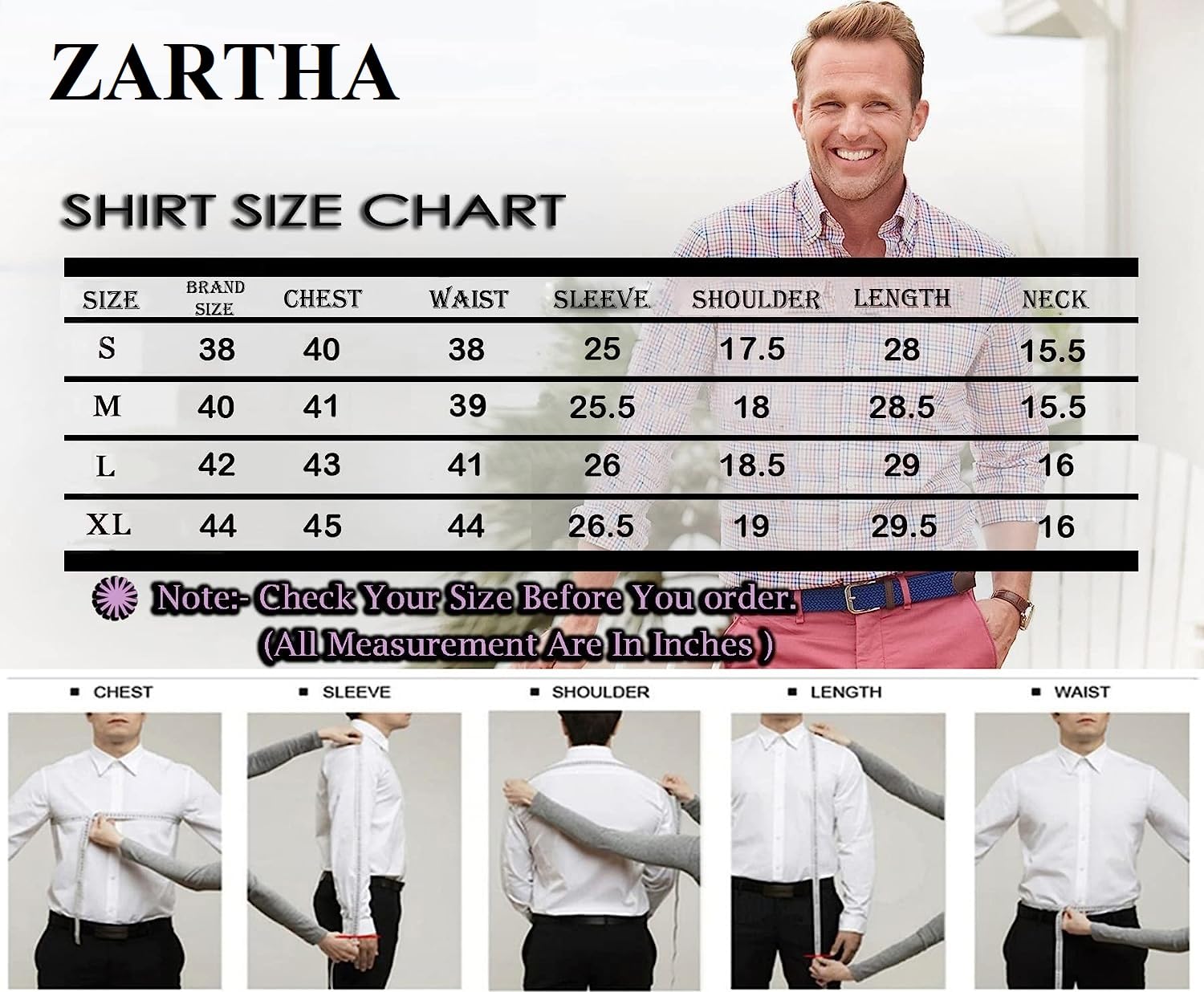 Zartha MenS Regular Fit Solid Pattern Cotton Blend Kurta With Spread Collar Long Sleeve And Standard Length | Shirt For Man