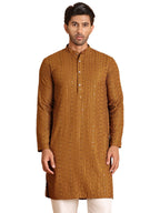 Jompers Mens Embroidered Straight Kurta