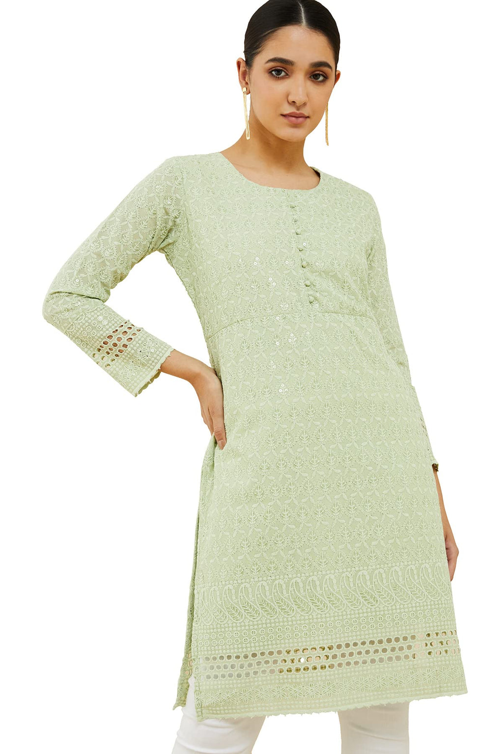 Soch Women Cotton Floral Kurta
