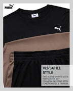 PUMA Boys' Active Shorts Set - 2 Piece Dry Fit T-Shirt and Performance Gym Shorts - Activewear Clothing Set for Boys (8-16), Siz