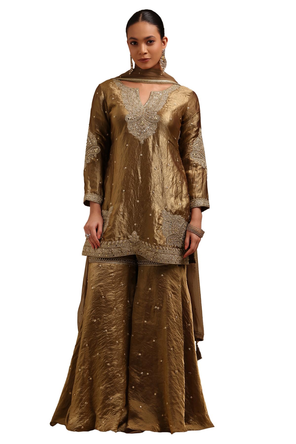 Soch Women Fendi Embroidered Suit Set with Thread Work