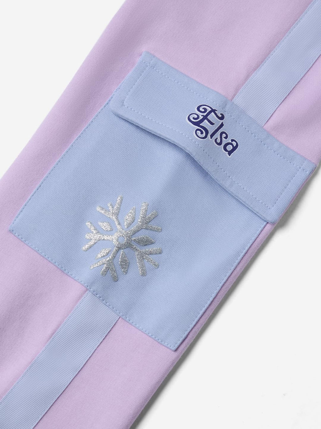 The Souled Store Disney: Magical Elsa Girls Cotton Drawstringed Purple Graphic Printed Regular Fit Cotton Joggers (2-8 Yrs)