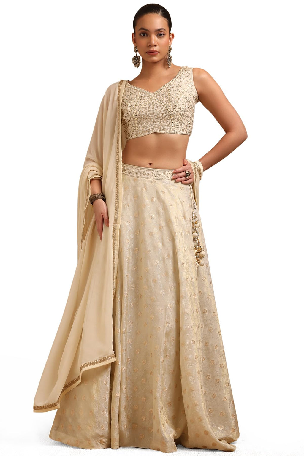 Soch Women Brocade Embroidered Ethnic Wear