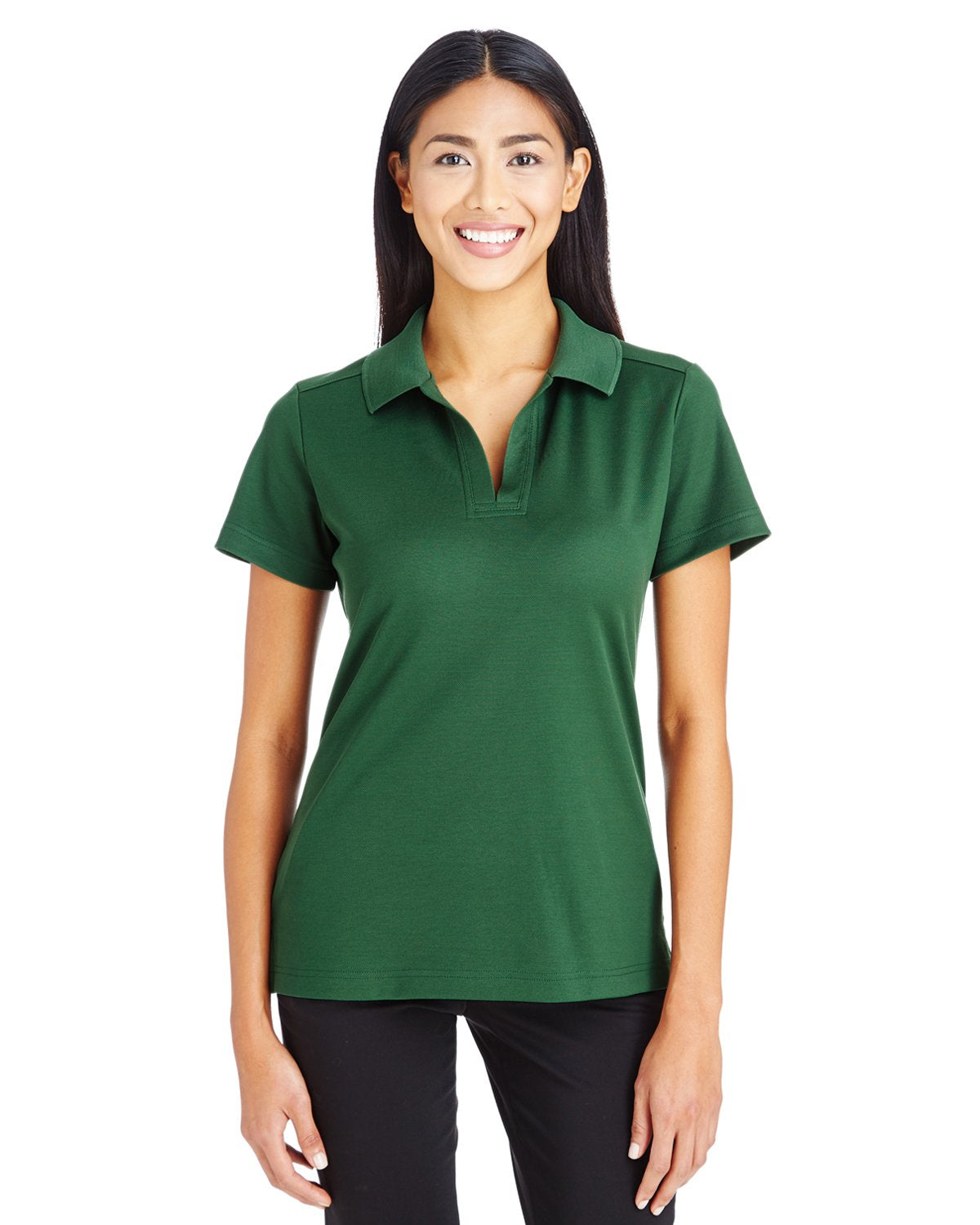 crownLux Performanceadies Plaited Polo - gRAPHITE - XS(D0102H7N9BJ)