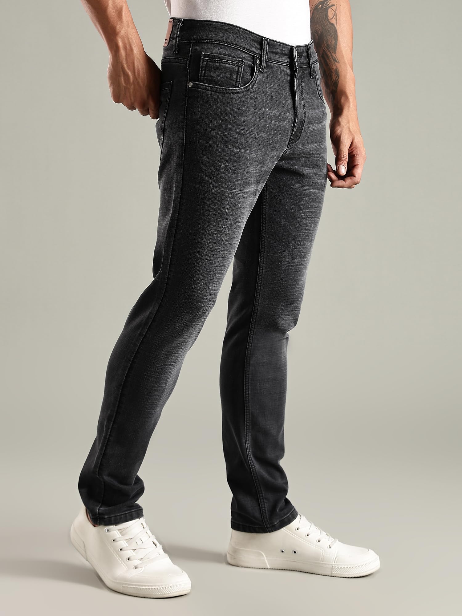 Thomas Scott Mens | Mild Fade | Slim Fit | Denim | Regular Wear | Stretchable | Casual Jeans for Men