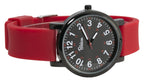 Blekon Original Nurse Watch - Medical Scrub Colors, Easy Read Dial, Second Hand, Water Resistant Watch (Black/RED)