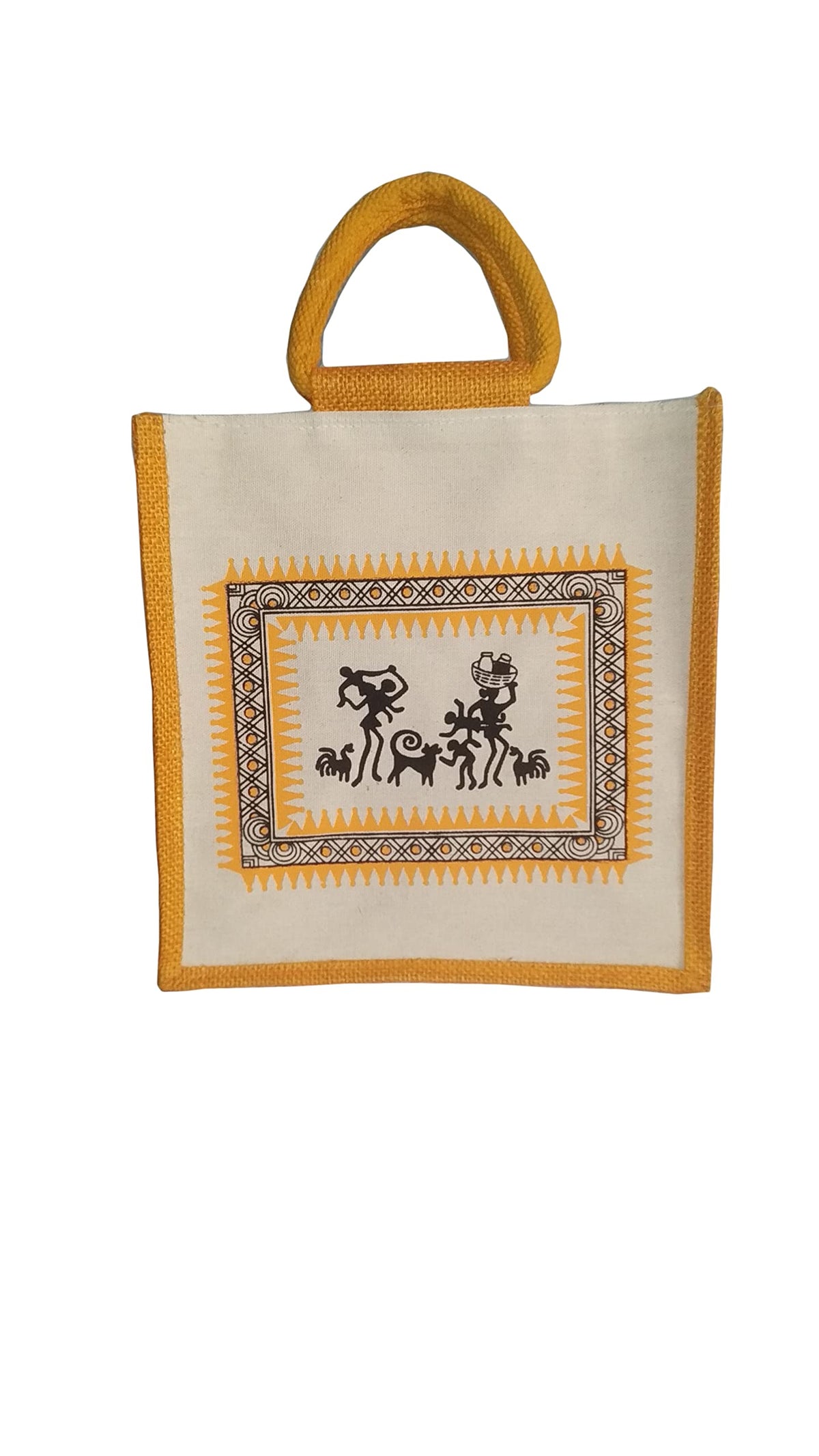 tbh Jute Lunch Bag | Tiffin Bag | Multi Purpose Tote Bag | Hand Bag  EcoFriendly, Reusable 10-611