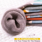 OutdoorMaster Kids Ski Socks - Merino Wool Blend, Over the Calf Design (XS, Gray - 2)