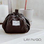 Lay-n-Go Cosmo Deluxe Drawstring Cosmetic Pouch & Makeup Bag Organizer, Toiletry Bag for Travel, Gifts, and Daily Use, 22 inch
