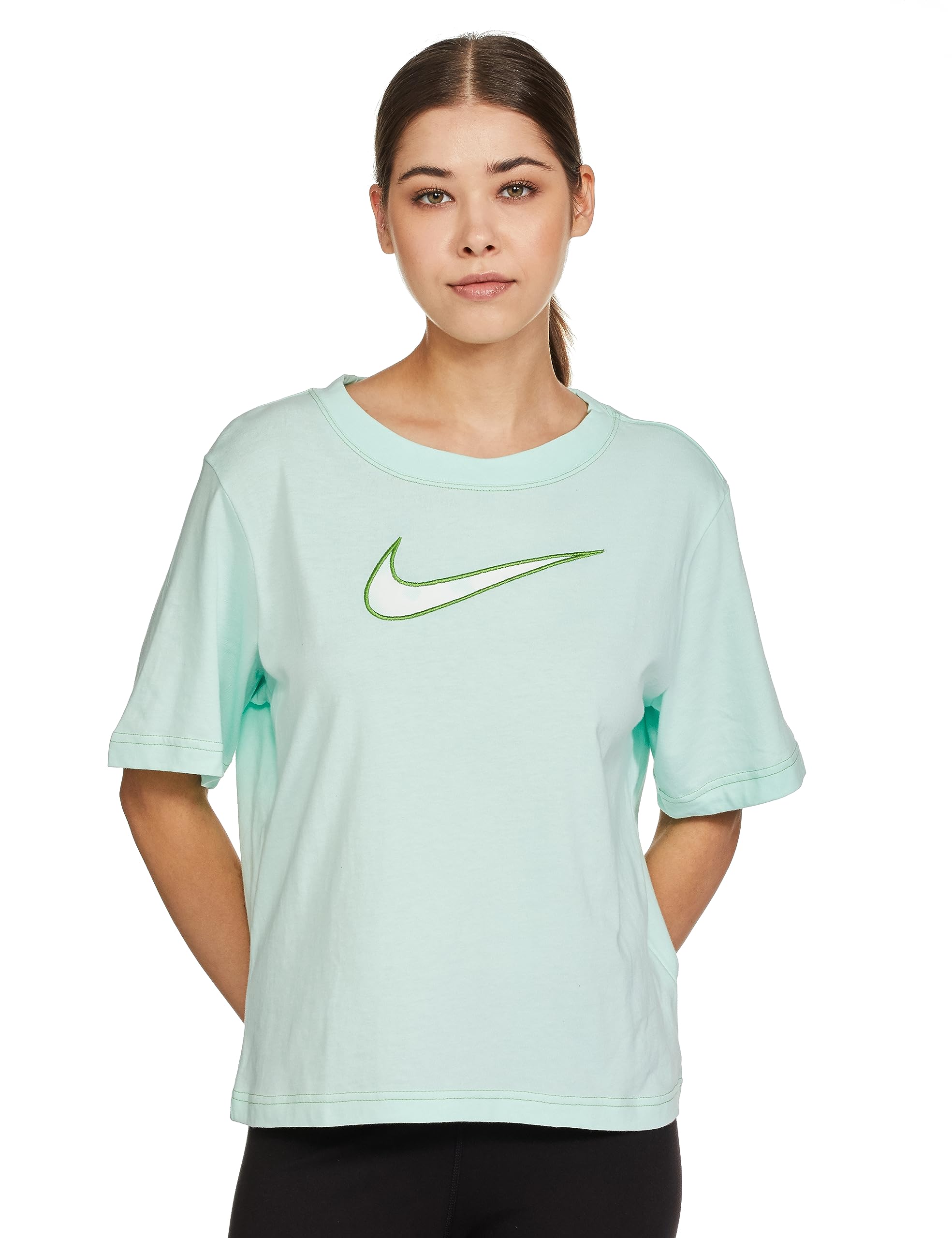 Nike Nsw T-Shirt Boxy Wash Women Novelty T-Shirts