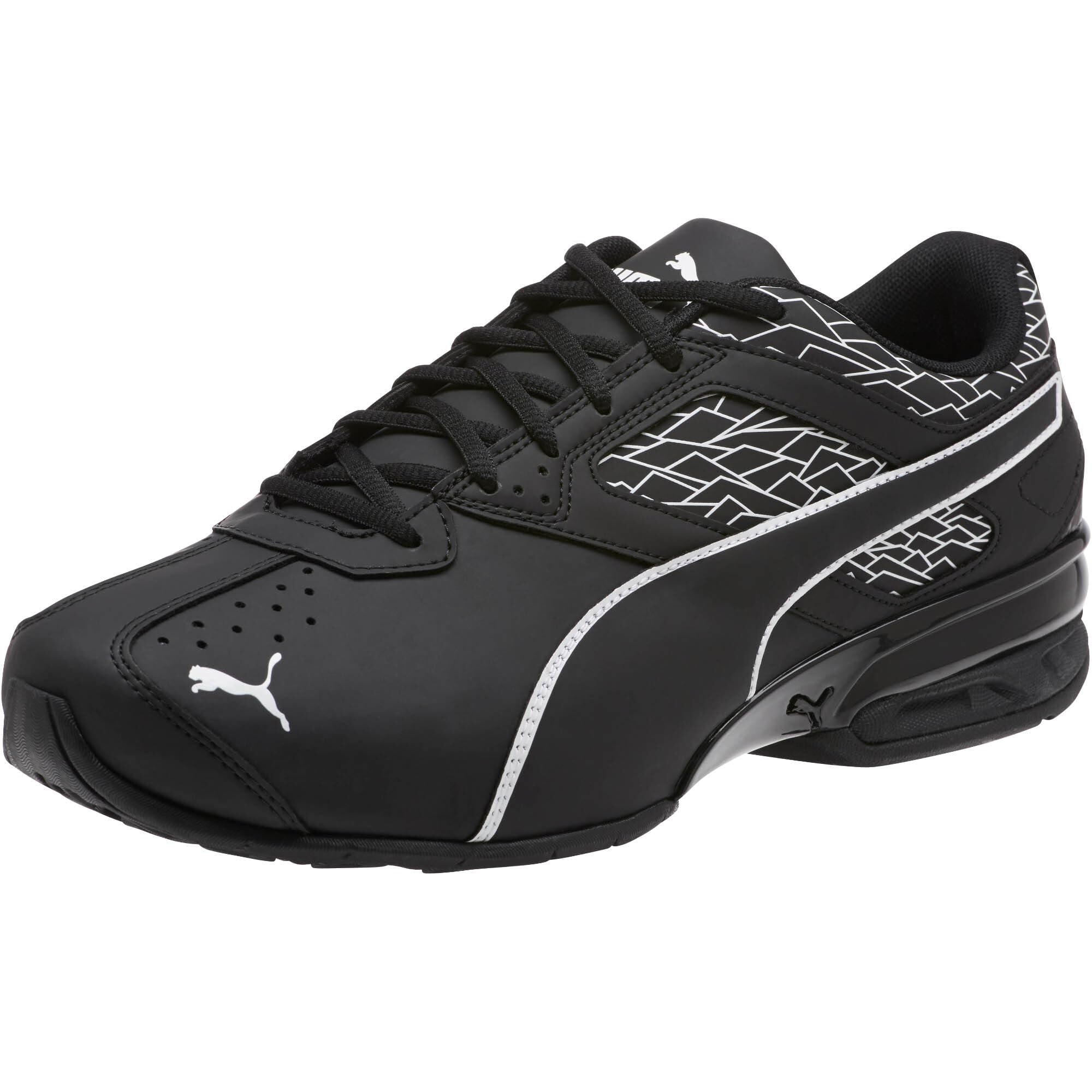 PUMA Men's Tazon 6 Wide Fracture FM Sneaker, Puma Black-Puma Black, 9 W US