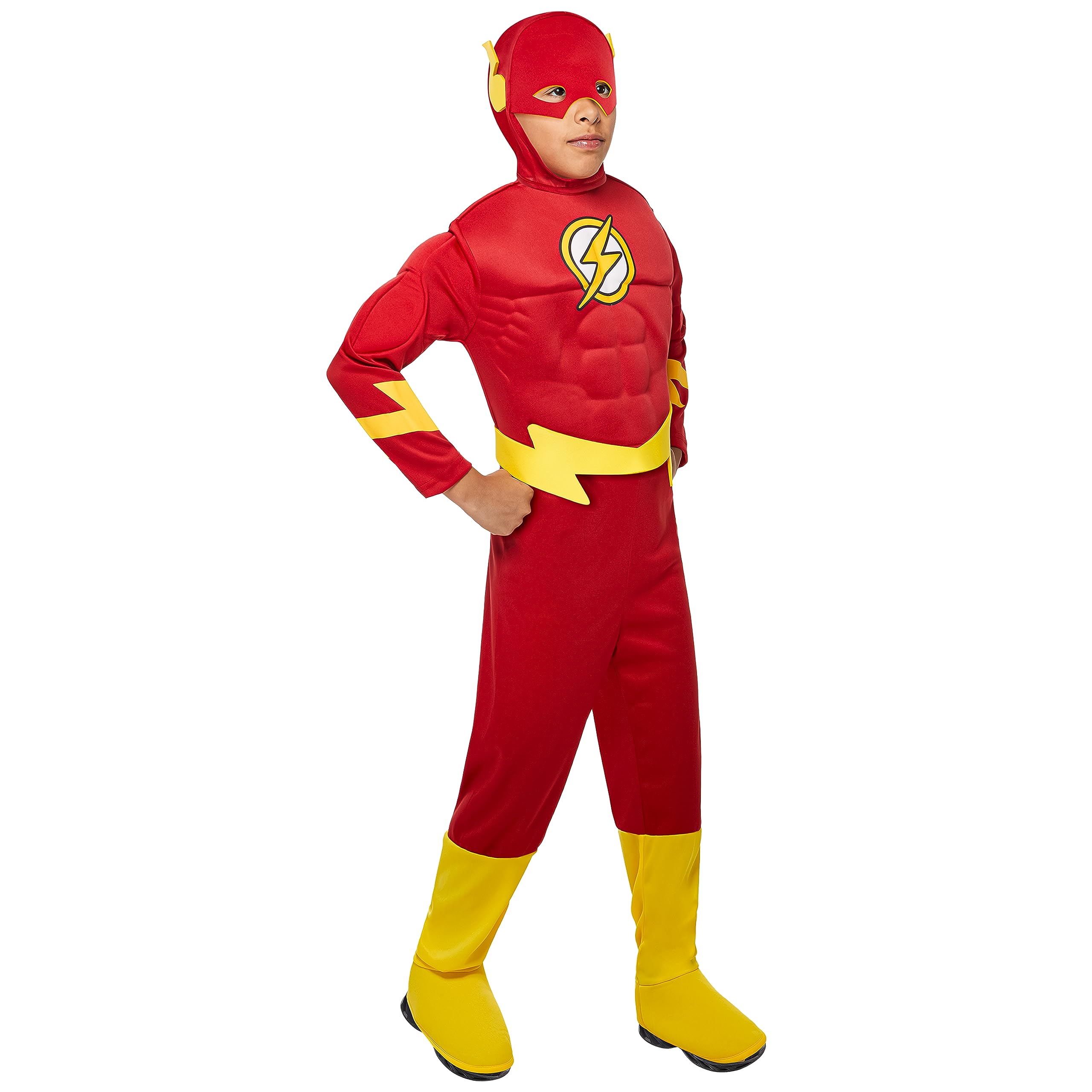 Rubies 21075 The Flash Muscle Chest Deluxe Child Costume Size Large- Boys 12-14