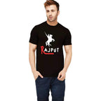 Uniplanet Store MenS Cotton T Shirt With Round Neck Half Sleeves Graphic Printed Pattern Regular Fit And Standard Length Black