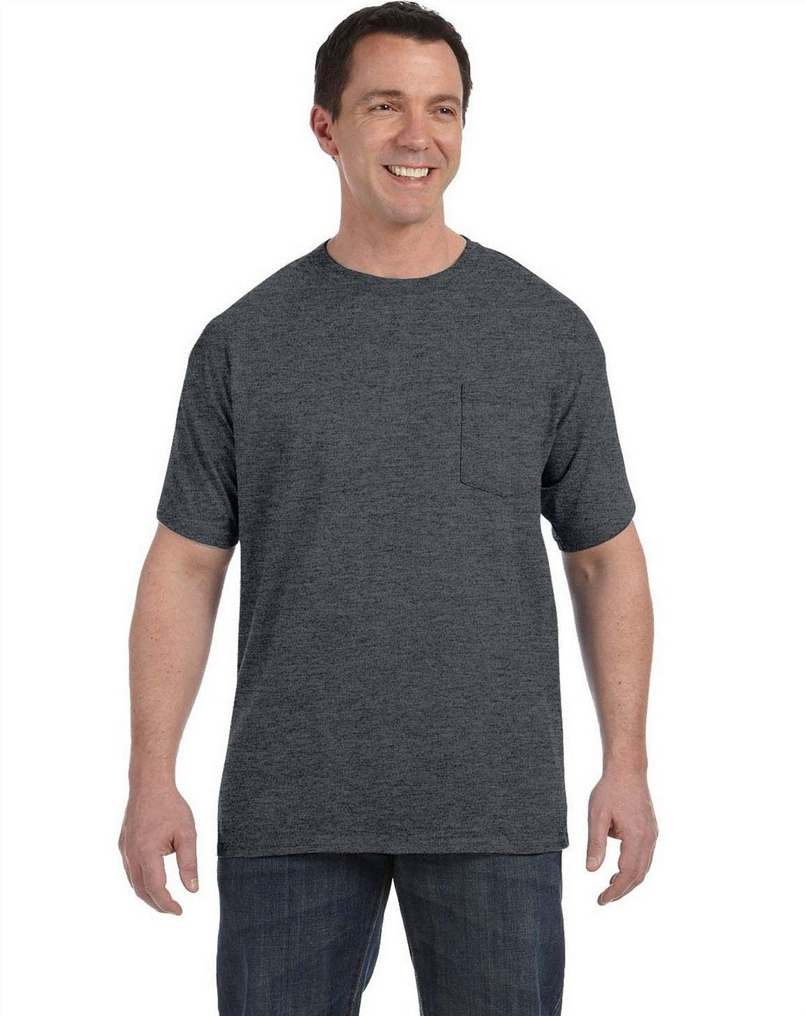 Mens Authentic-T Pocket T-Shirt - ASH - S(D0102H7MRVJ)