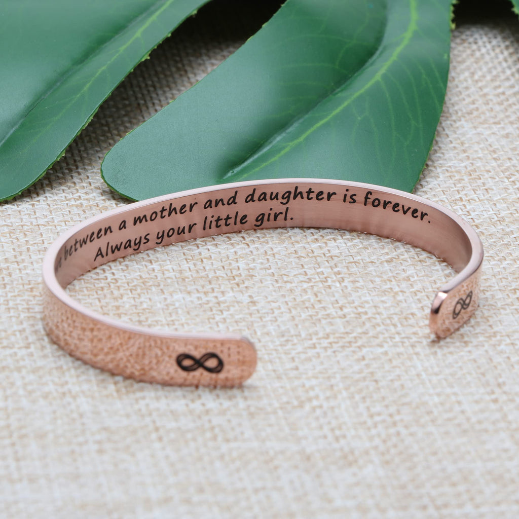 JoycuFF Gifts for Mom Mother Women Inspirational Cuff Bracelets for Christmas Birthday Stainless Steel Jewelry