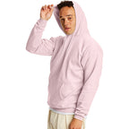 Hanes Men's Pullover EcoSmart Hooded Sweatshirt, pale pink, 5X Large