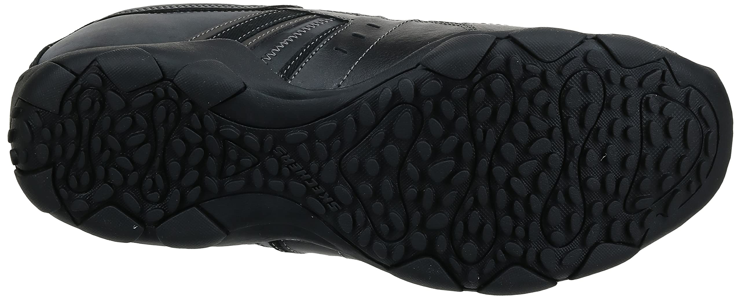 Skechers Mens Loafers-shoes, Black Leather, 13 US
