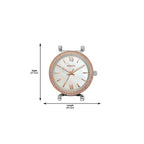 Fossil Women's Carlie Mini Quartz Stainless Steel Three-Hand Watch, Color: Rose Gold/Silver (Model: ES4649)