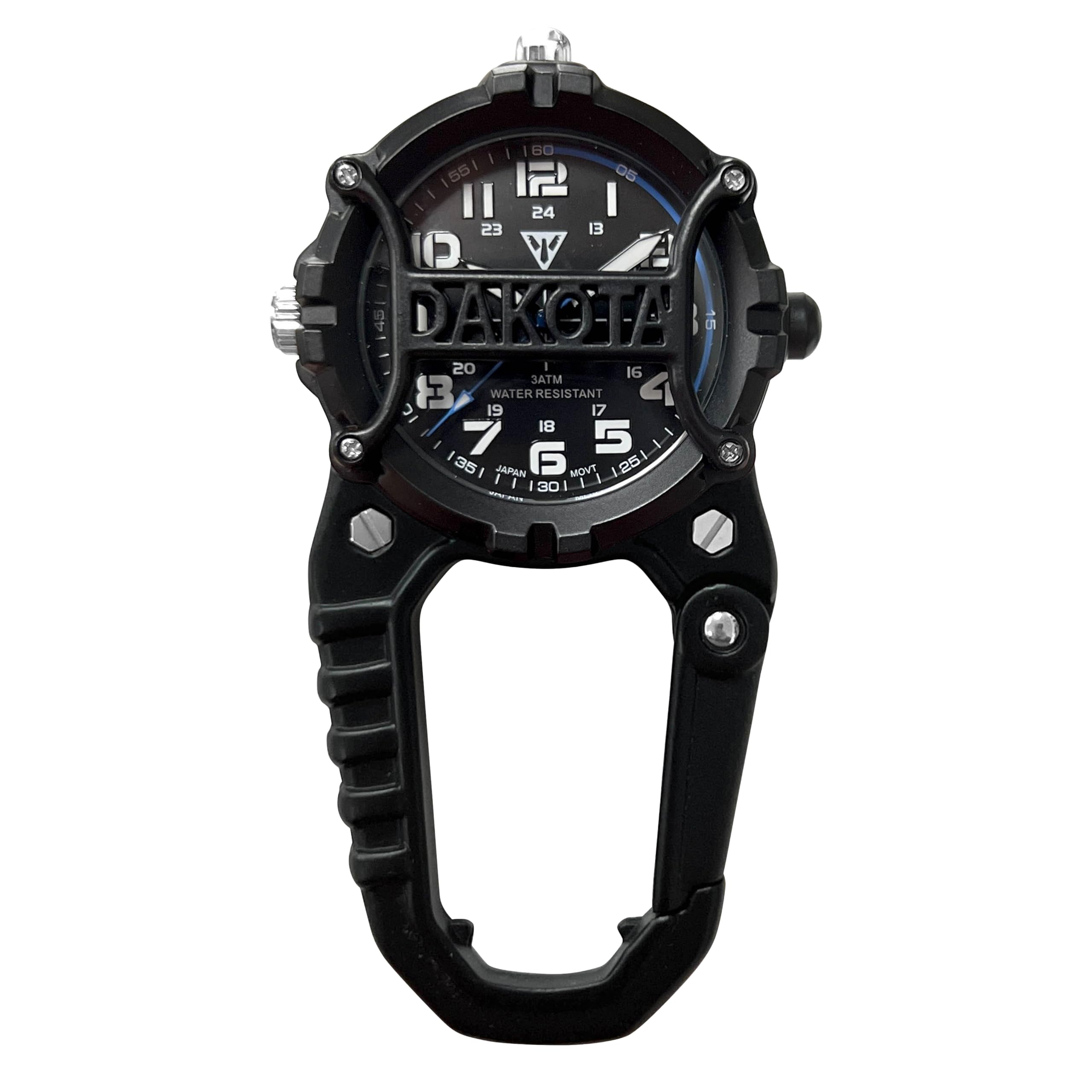 Dakota Watch Microlight, Clip Watch, Flashlight and Watch, Outdoor Gifts for Men, Use for Field and Work Watch, Tactical Watch w