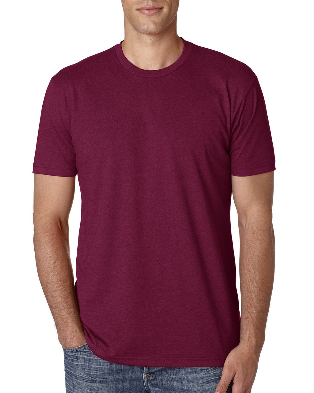 Next Level Mens Premium Fitted cVc crew Tee (N6210) cardinal l