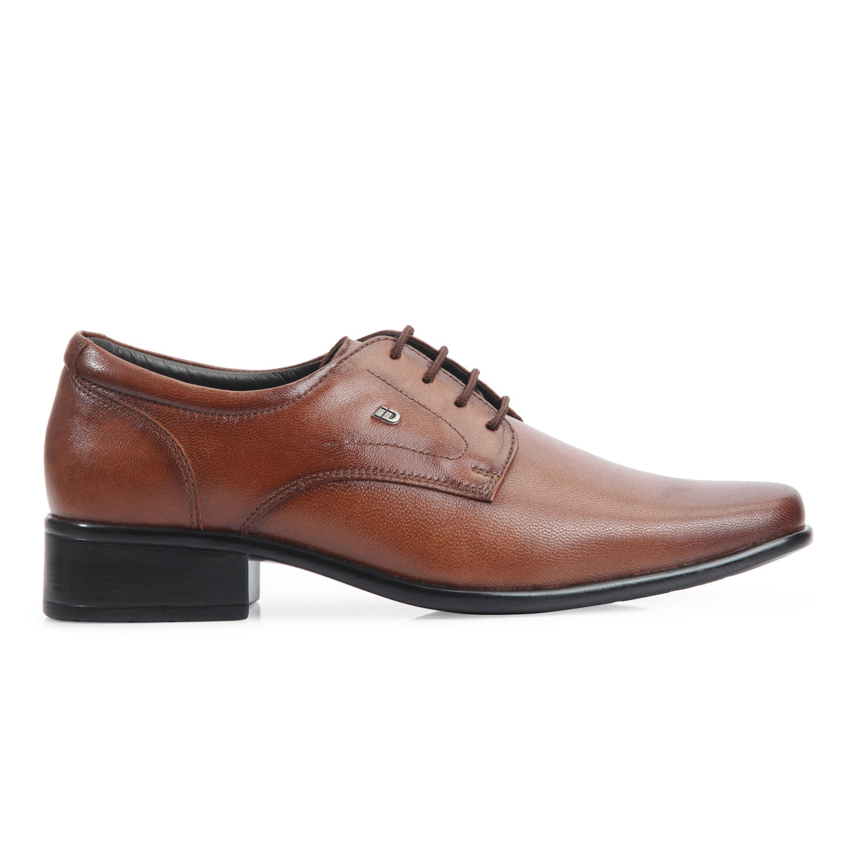 ID Mens Formal Comfortable Lightweight Leather Lace On Shoes Tan 9