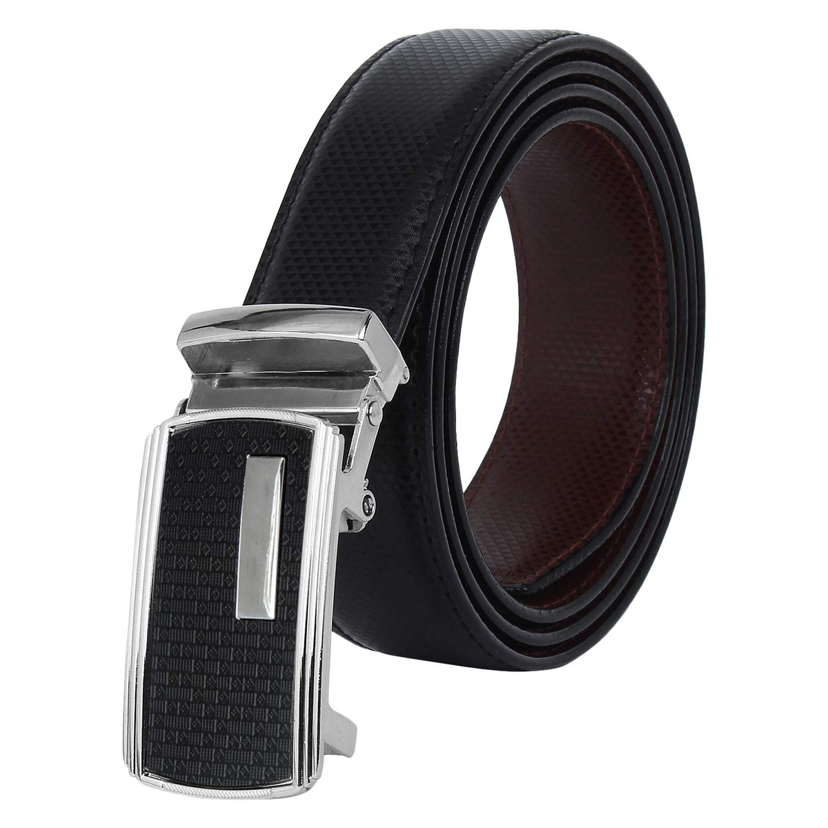 Zacharias MenS Pu Leather 35 Mm Reversible Belt Sl06 (Black_4Xl) (Pack Of 1) 4