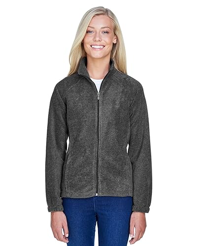 Ladies 8 oz Full-Zip Fleece - BLAcK - XS(D0102H7NJPJ)