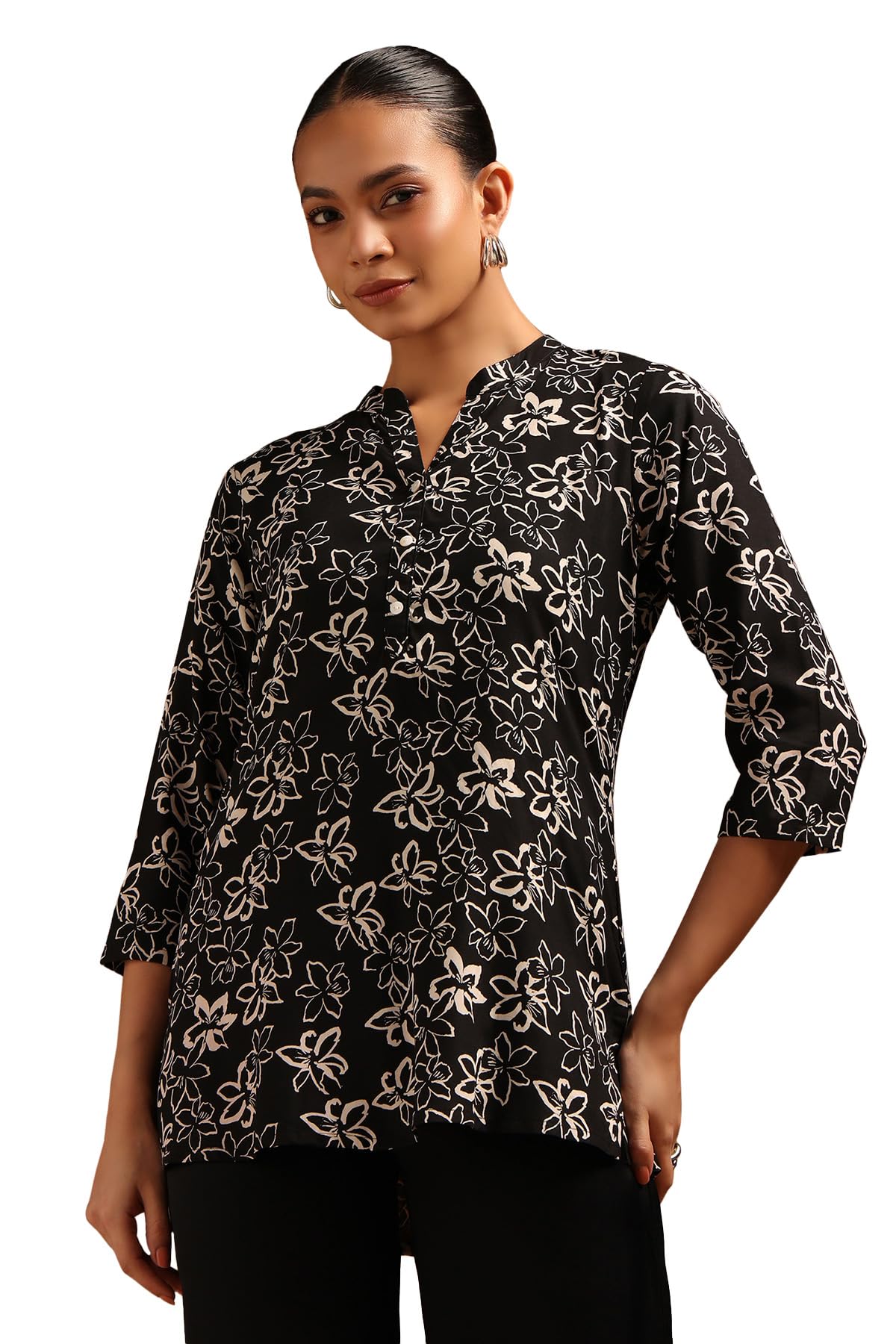 Soch Women Rayon Floral T-Shirt