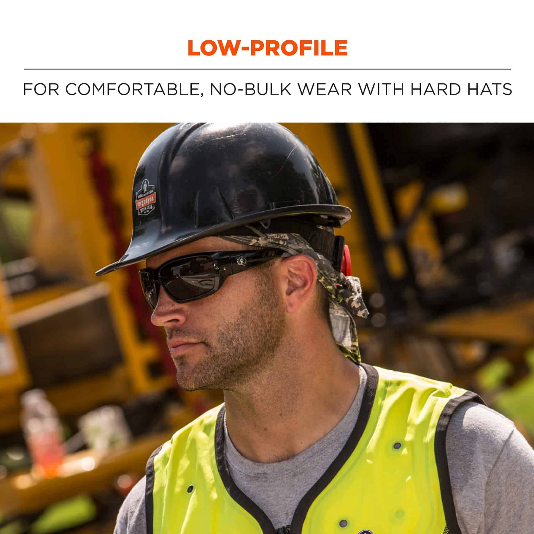 Ergodyne - 12478 Chill Its 6615 Dew Rag, Lined with Terry Cloth Sweatband, Sweat Wicking, Camo