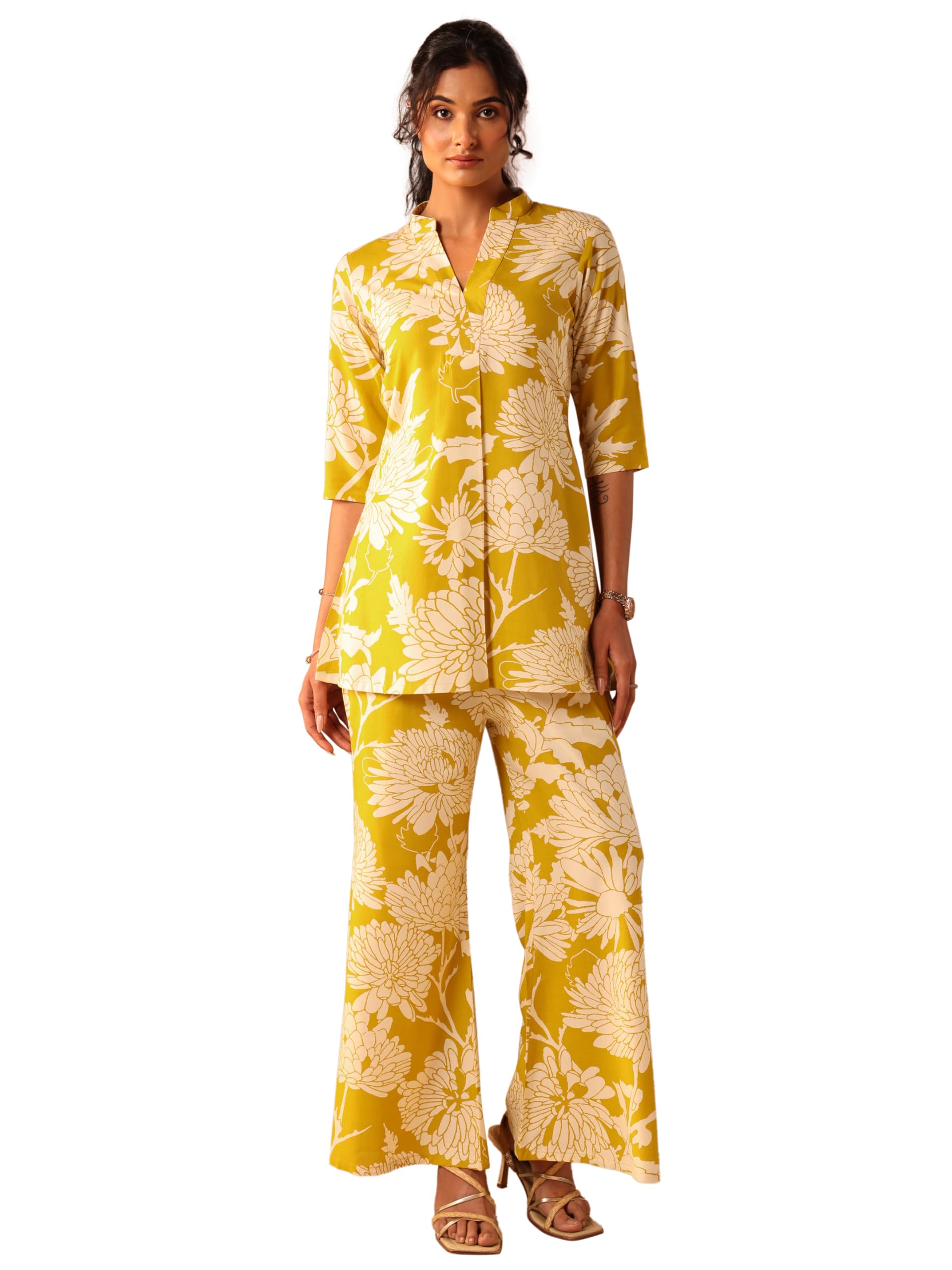 Libas Printed Rayon Co-ords for Women (400834RL)