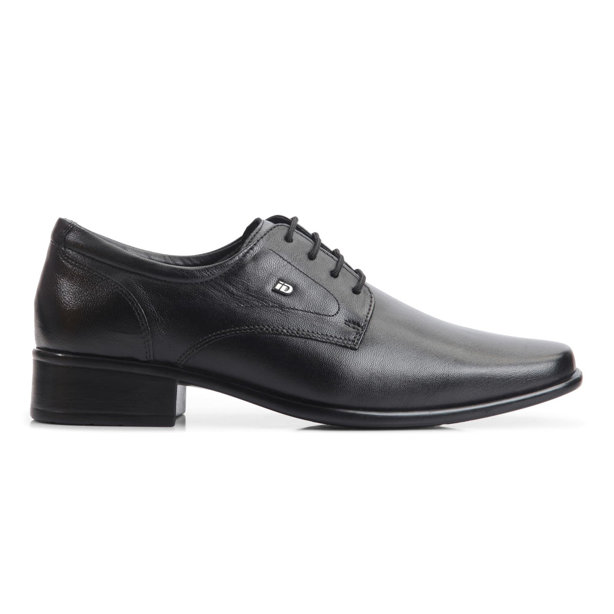 ID Mens Formal Comfortable Lightweight Leather Lace On Shoes Black 7