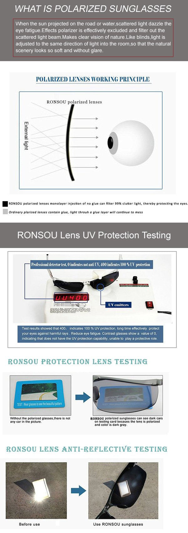 RONSOU Steampunk Style Round Vintage Polarized Sunglasses Retro Eyewear UV400 Protection Matel Frame Golden Frame Green Lens