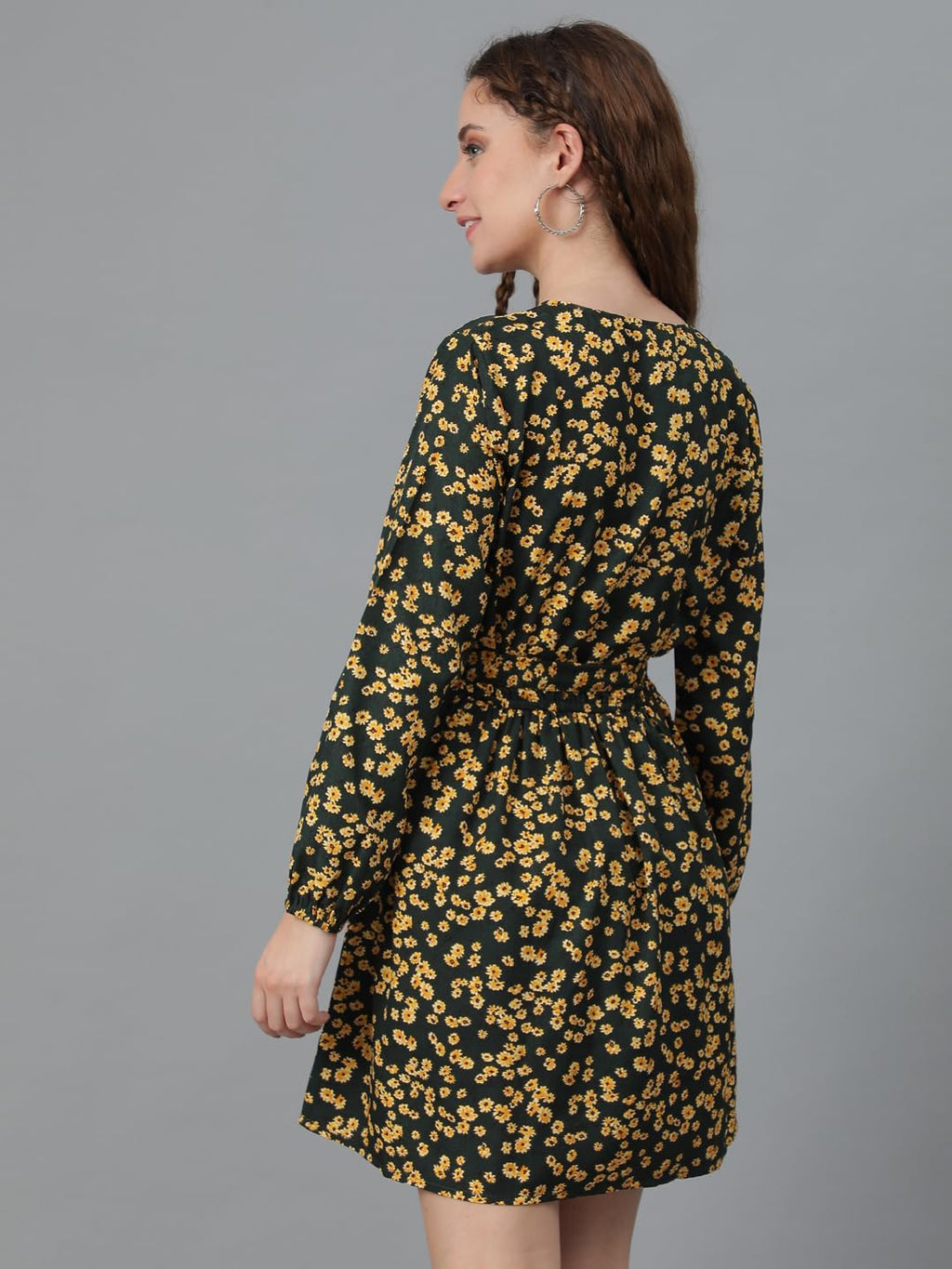 Kotty WomenS Fit And Flare Multicolor Printed Dress