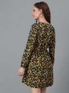 Kotty WomenS Fit And Flare Multicolor Printed Dress