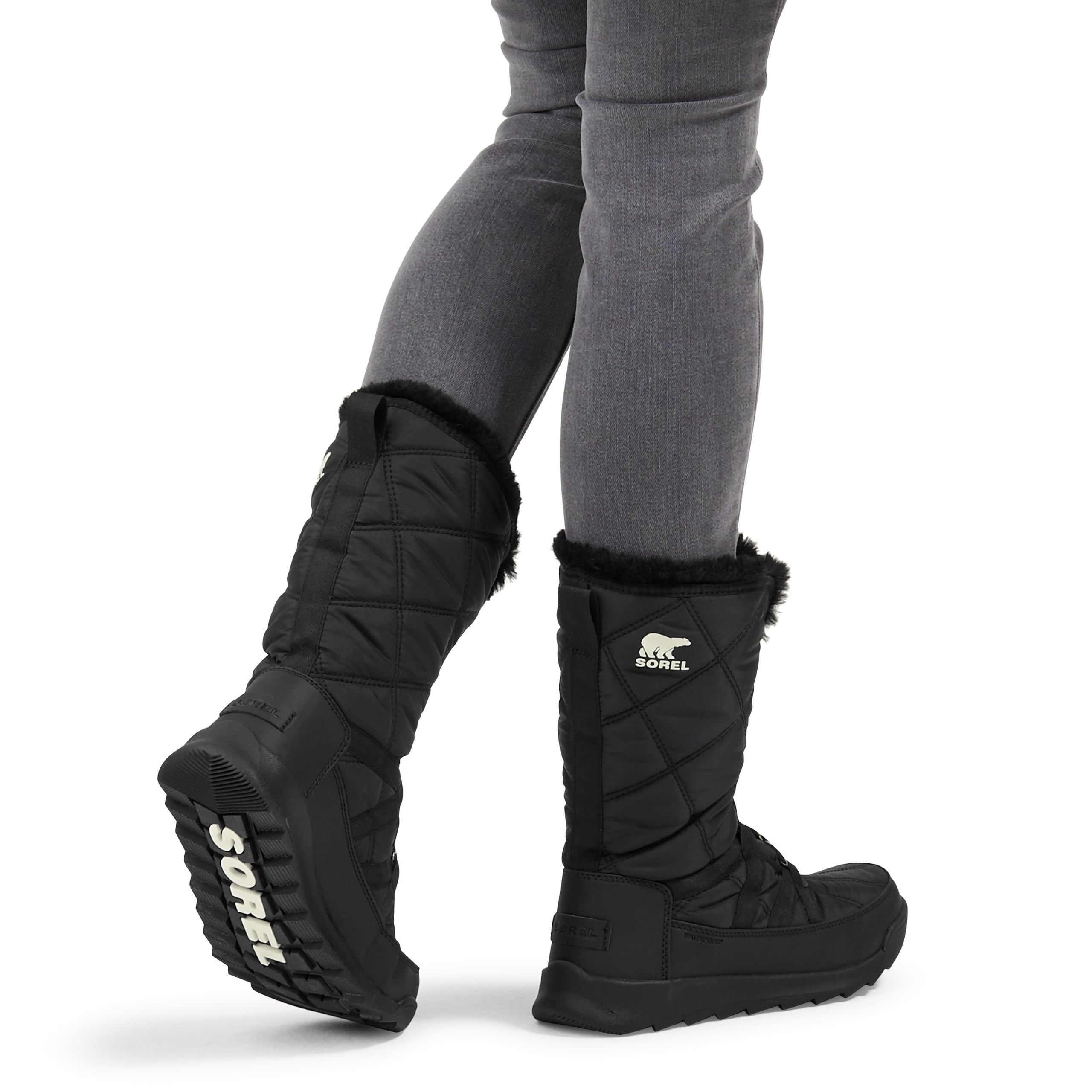 Sorel Whitney II Tall Lace Waterproof Women's Boots - Black - Size 8.5