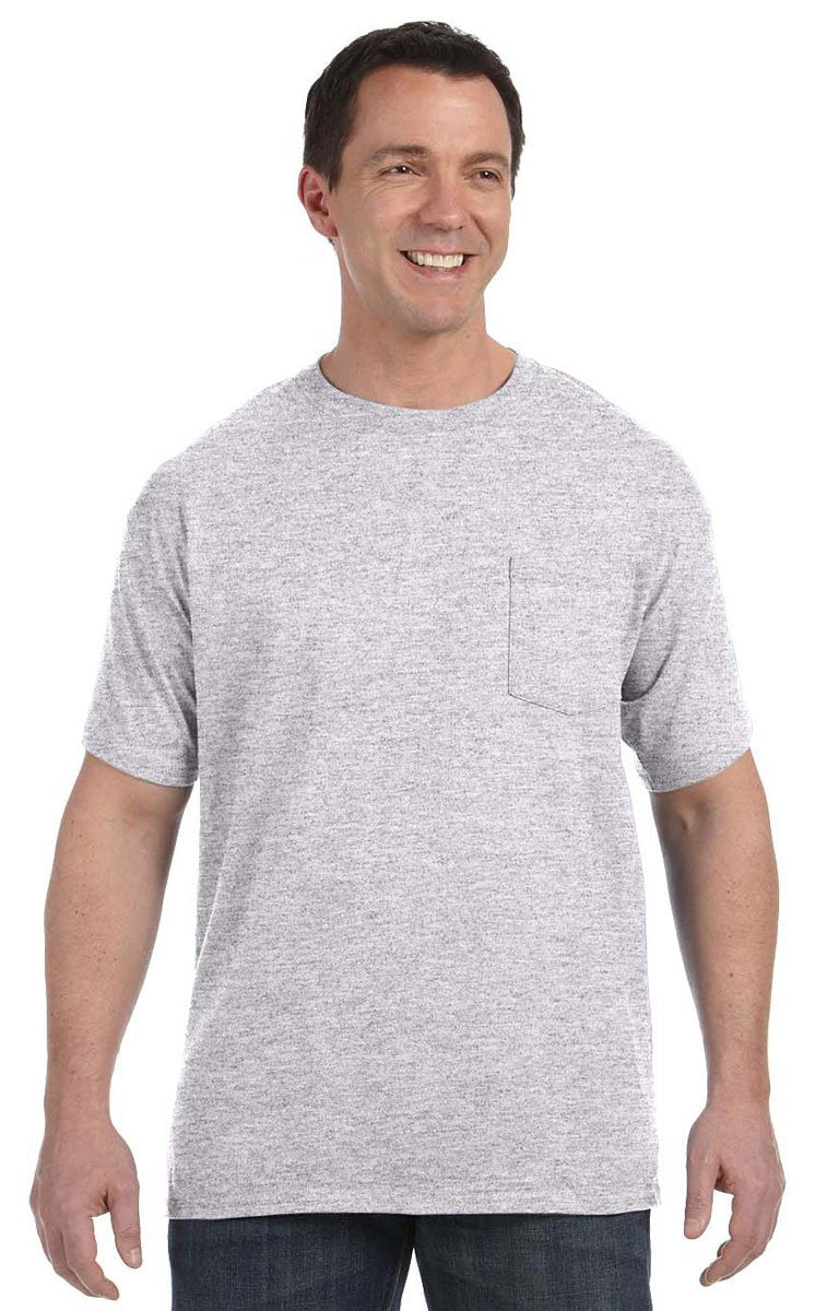 Mens Authentic-T Pocket T-Shirt - ASH - S(D0102H7K832)