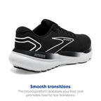 Brooks Mens Glycerin 21 Neutral Running Shoe - Black/Grey/White - 12 Medium