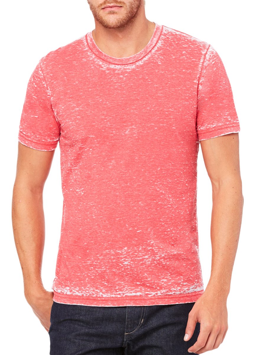 Unisex Poly-cotton Short-Sleeve T-Shirt - BERRY - S(D0102H7WJ22)