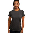 Bamboo Crew Tee - Charcoal Heather by Cariloha for Women - 1 Pc T-Shirt (S)