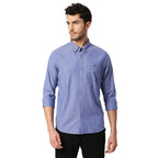 Thomas Scott Solid Color Long Sleeve Regular Fit Casual Shirt for Mens