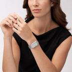 Fossil Women's Raquel Quartz Stainless Steel Three-Hand Watch, Color: Silver (Model: ES5306)