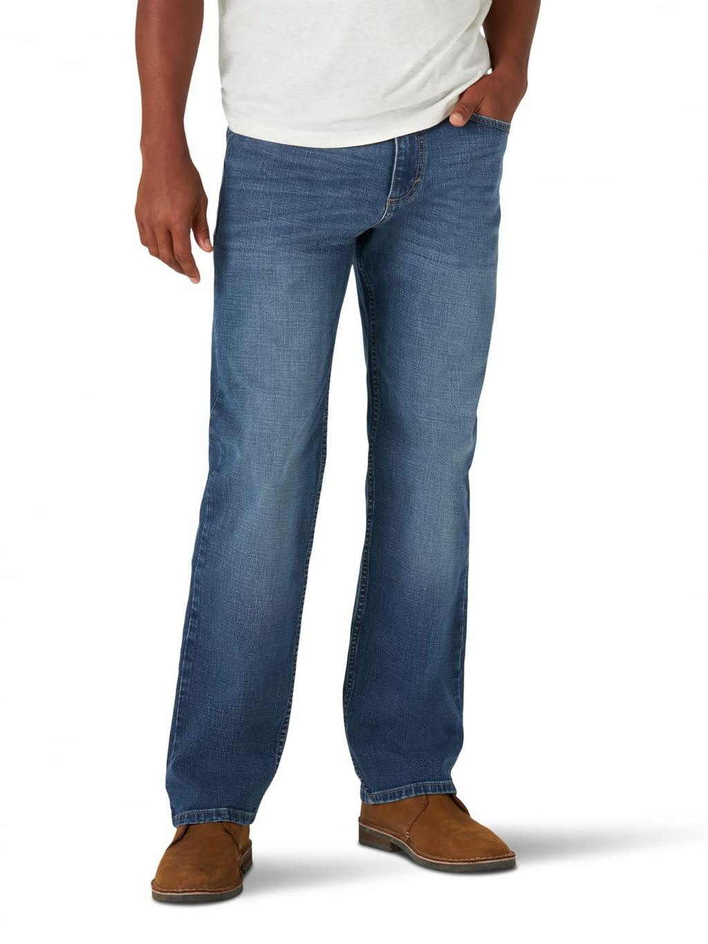 Wrangler mens Free-to-stretch Relaxed Fit Jeans, Milwaukee, 40W x 32L US
